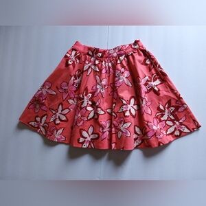 Kate Spade ~ Skirt the Rules Girl's Flare Skirt Tiger Lillies Size 10Y